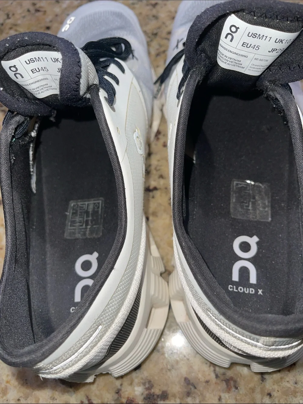 On Running Cloud White/Black Running Shoes